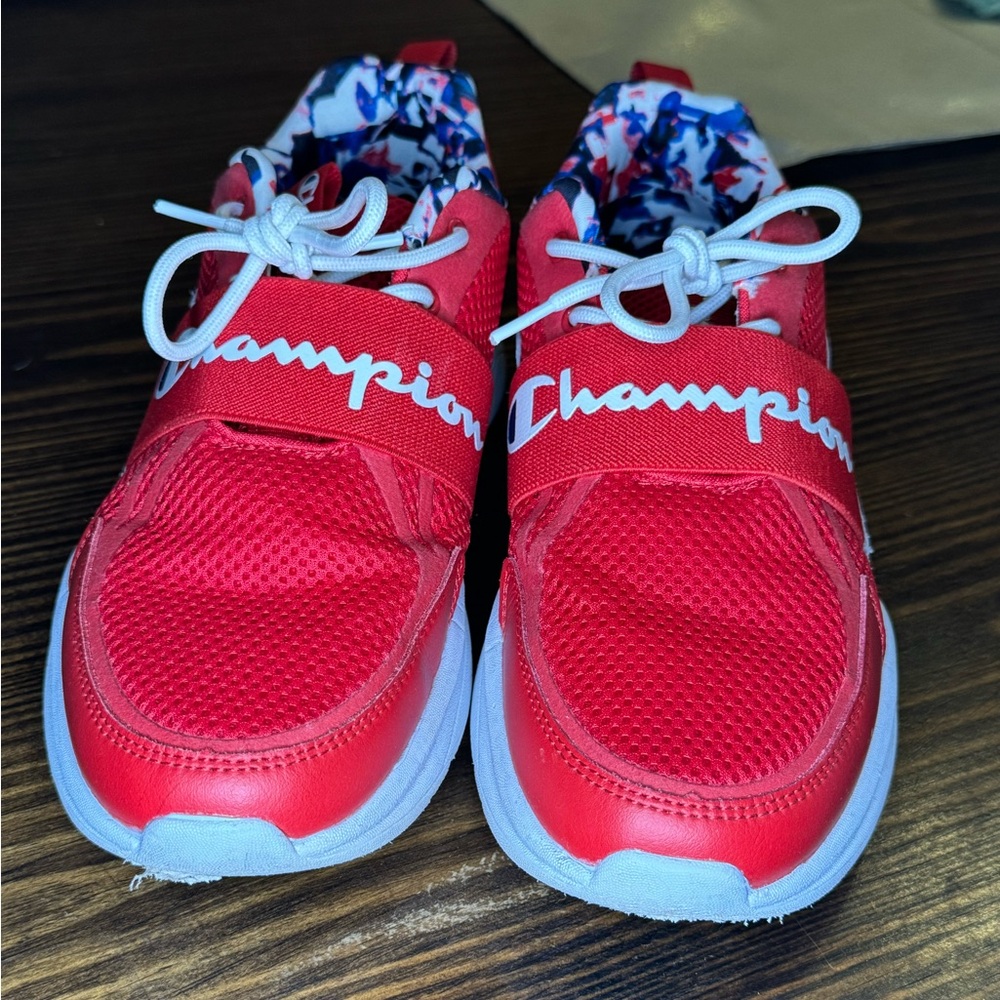 Champion red, white, and blue athletic shoes Women’s size 8